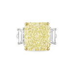 12 Carat Radiant Statement | Fancy Yellow | 14K White Gold | Sunlit Royal Radiance - Image 3