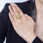 12 Carat Oval Statement | Fancy Yellow | 14K White Gold | Sunlit Royal Radiance | Heirloom - Image 3