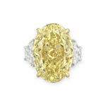 12 Carat Oval Statement | Fancy Yellow | 14K White Gold | Sunlit Royal Radiance | Heirloom
