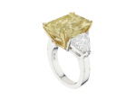 12 Carat Radiant Statement | Fancy Yellow | 14K White Gold | Colour-Collector’s Treasure - Image 3