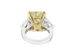 12 Carat Radiant Statement | Fancy Yellow | 14K White Gold | Colour-Collector’s Treasure - Image 4