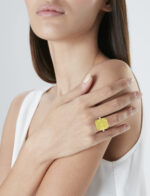 12 Carat Radiant Statement | Fancy Yellow | 14K White Gold | Sunlit Royal Radiance - Image 2