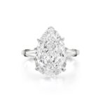 12 Carat Pear Statement | Brilliant White | VS | 14K White Gold | Collector’s Grade Grandeur