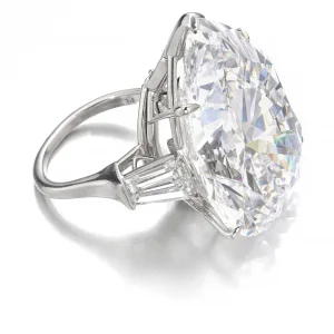 12 Carat Pear Statement | Brilliant White / J color | SI | 14K White Gold