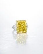 12 Carat Radiant Statement | Fancy Yellow | 14K White Gold | Colour-Collector’s Treasure - Image 2