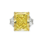12 Carat Radiant Statement | Fancy Yellow | 14K White Gold | Colour-Collector’s Treasure