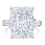 12 Carat Radiant Statement | Brilliant White | VS | 14K White Gold | Iconic Presence - Image 2