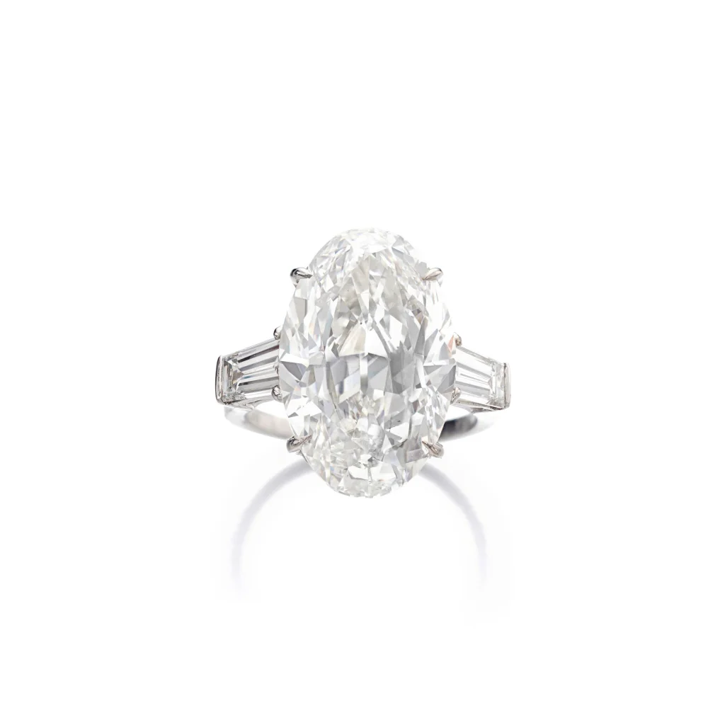 12 Carat Oval Statement | Type IIa | Brilliant White / D color | FL/IF | 14K White Gold