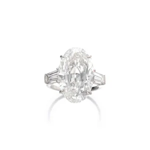 12 Carat Oval Statement | Brilliant White / F color | VVS | 14K White Gold