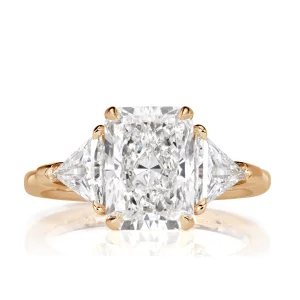 4 Carat Radiant Diamond Ring | Brilliant White | 14K White Gold | A Classic Statement