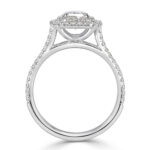 1.5 Carat Radiant Diamond Ring | Brilliant White | 14K White Gold | Graceful Brilliance - Image 4