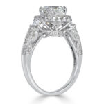 1.5 Carat Radiant Diamond Ring | Brilliant White | 14K White Gold | Elegant Sparkle - Image 3