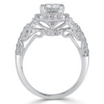 1.5 Carat Radiant Diamond Ring | Brilliant White | 14K White Gold | Elegant Sparkle - Image 4