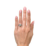 4 Carat Emerald Diamond Ring | 14K White Gold | A Classic Statement - Image 5