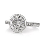 1.5 Carat Round Brilliant Diamond Ring | Brilliant White | 14K White Gold - Image 2