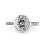1.5 Carat Round Brilliant Diamond Ring | Brilliant White | 14K White Gold