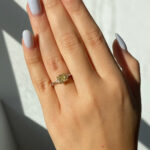 1.5 Carat Cushion Diamond Ring | Fancy Yellow | 14K White Gold | Sunlit Royal Radiance - Image 2