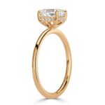 1.6 Carat Emerald Diamond Ring | 14K White Gold | Classic Charm - Image 3
