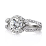 1.9 Carat Round Brilliant Diamond Ring | Brilliant White | 14K White Gold | Refined Light - Image 3