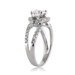 1.9 Carat Round Brilliant Diamond Ring | Brilliant White | 14K White Gold | Refined Light - Image 4