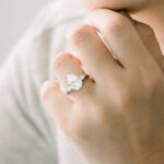 5.11 Carat Pear Diamond Ring | Brilliant White | 14K White Gold | Timeless Brilliance - Image 2