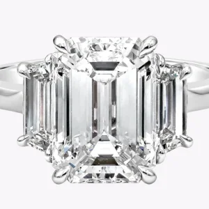 4.07 Carat Emerald Diamond Ring | 18K Gold | Modern Nobility | Heirloom