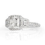 1.5 Carat Cushion Diamond Ring | Brilliant White | 14K White Gold | Classic Charm - Image 2