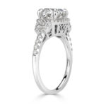 1.5 Carat Cushion Diamond Ring | Brilliant White | 14K White Gold | Classic Charm - Image 3