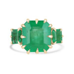 13.73 Carat Emerald Diamond Ring | 18K White Gold - Image 7