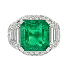 13 Carat Emerald-cut Statement | 14K White Gold | High Jewellery Supremacy