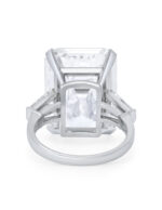 13 Carat Emerald-cut Statement / H color | VS | 14K White Gold - Image 2
