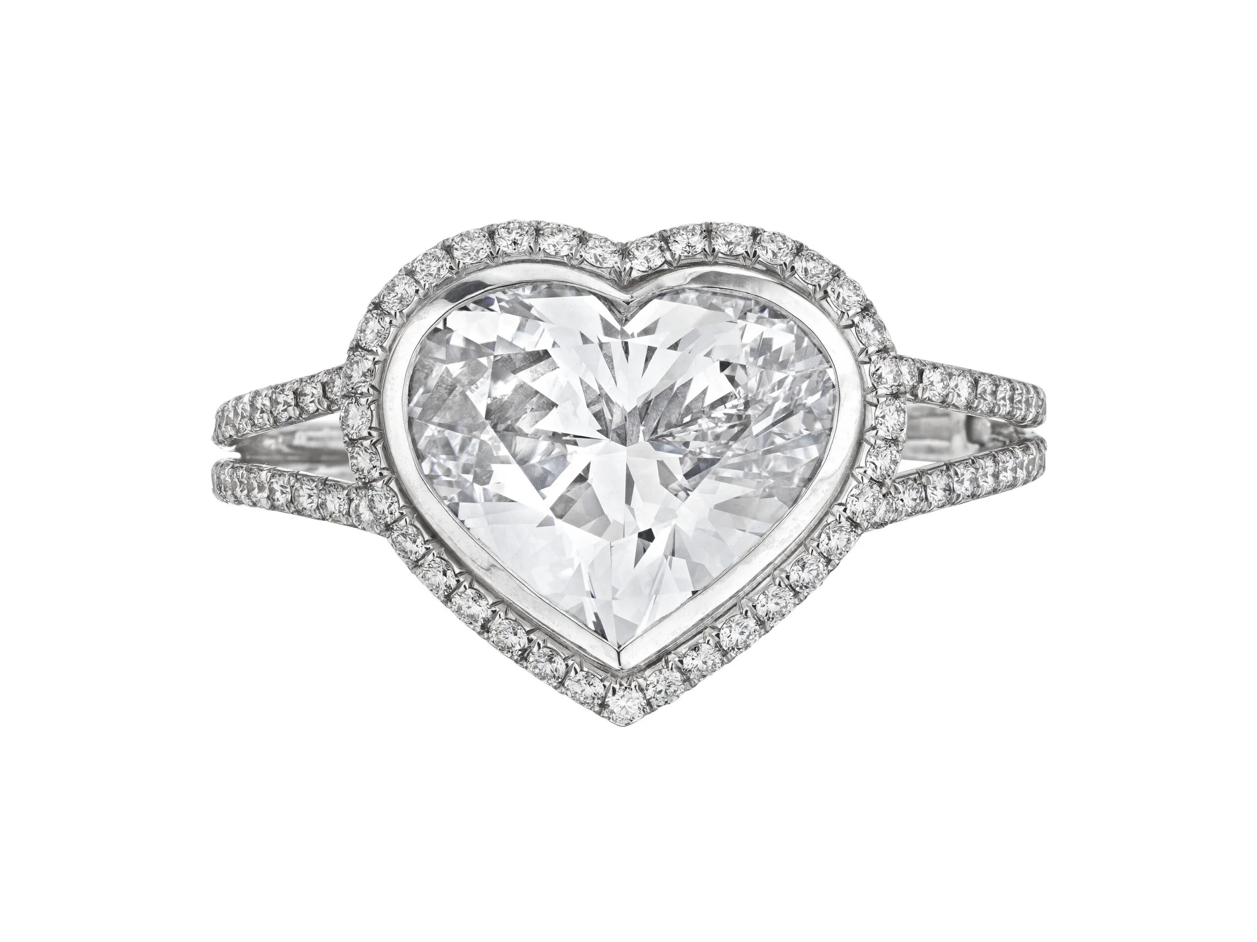 13 carat heart cut diamond ring, D flawless Type IIa
