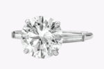 4.16 Carat Round Brilliant Diamond Ring | Brilliant White | 18K Gold | Modern Nobility - Image 5