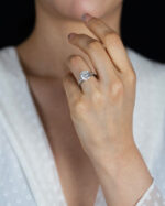 4.16 Carat Round Brilliant Diamond Ring | Brilliant White | 18K Gold | Modern Nobility