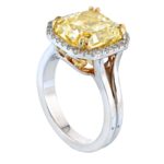 Radiant Statement | Fancy Yellow | 14K White Gold | A Crown-Worthy Fancy Rarity - Image 2