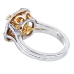 Radiant Statement | Fancy Yellow | 14K White Gold | A Crown-Worthy Fancy Rarity - Image 3