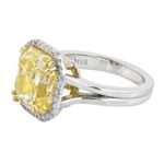 Radiant Statement | Fancy Yellow | 14K White Gold | A Crown-Worthy Fancy Rarity