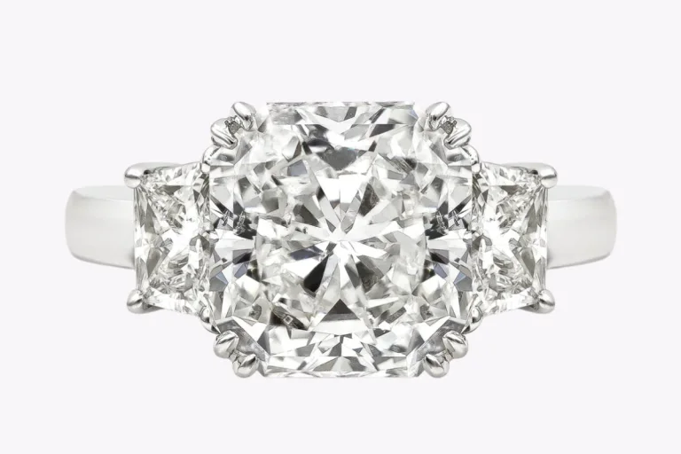 5.24 Carat Radiant Diamond Ring | Brilliant White | 18K Gold | Signature Sophistication