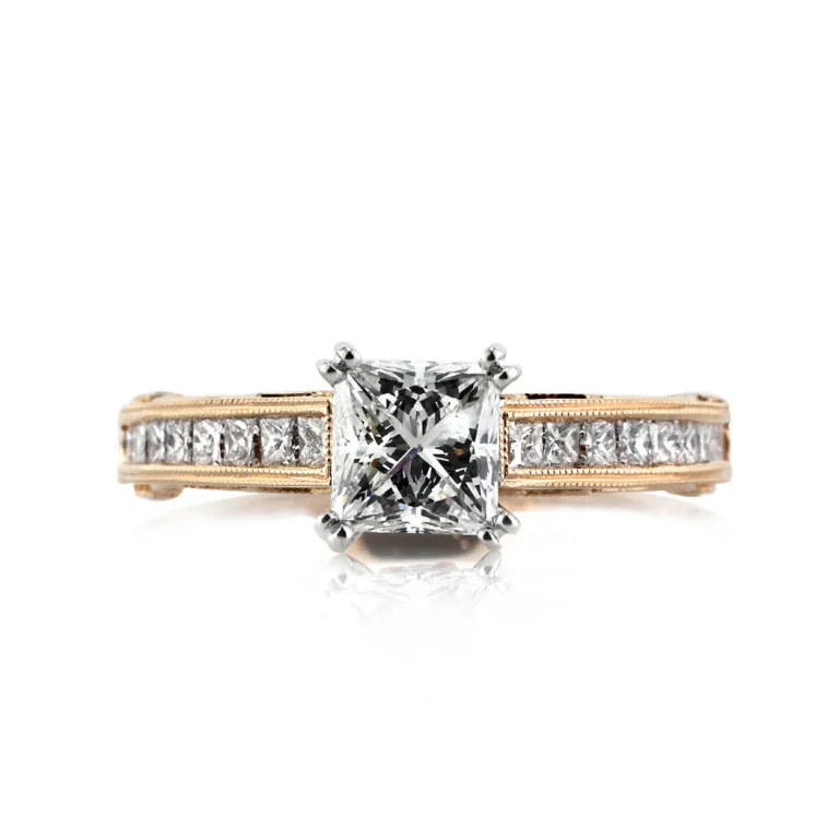 1.3 Carat Princess Diamond Ring | Brilliant White | 14K White Gold | Classic Charm