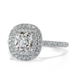 1.5 Carat Cushion Diamond Ring | Brilliant White | 14K White Gold | Classic Charm - Image 2