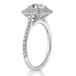 1.5 Carat Cushion Diamond Ring | Brilliant White | 14K White Gold | Classic Charm - Image 3