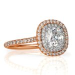 1.5 Carat Cushion Diamond Ring | Brilliant White | 14K White Gold | Elegant Sparkle - Image 2