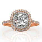 1.5 Carat Cushion Diamond Ring | Brilliant White | 14K White Gold | Elegant Sparkle