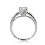 1.7 Carat Cushion Diamond Ring | Brilliant White | 14K White Gold | Refined Light | Heirloom - Image 4