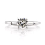 1.8 Carat Round Brilliant Diamond Ring | Brilliant White | 14K White Gold | Classic Charm