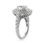 1 Carat Oval Diamond Ring | Brilliant White | 14K White Gold | Classic Charm - Image 3