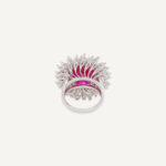 14 Carat Round Brilliant Statement | Ruby Red | 14K White Gold | High Jewellery Supremacy - Image 3