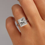 4.5 Carat Princess Statement | Brilliant White | 18K Gold | Modern Nobility | Modern Classic