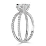 1.5 Carat Round Brilliant Diamond Ring | Brilliant White | 14K White Gold - Image 3