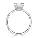 1.5 Carat Round Brilliant Diamond Ring | Brilliant White | 14K White Gold - Image 4